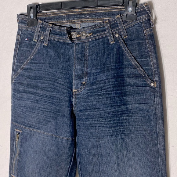 Vintage Tommy Hilfiger High Rise Zippy Flare Leg Jeans 6 - Picture 12 of 16